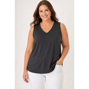 Talbots Women's Tank Size 2x knit Jersey Sleeveless Blouse NWT $59 classic soft